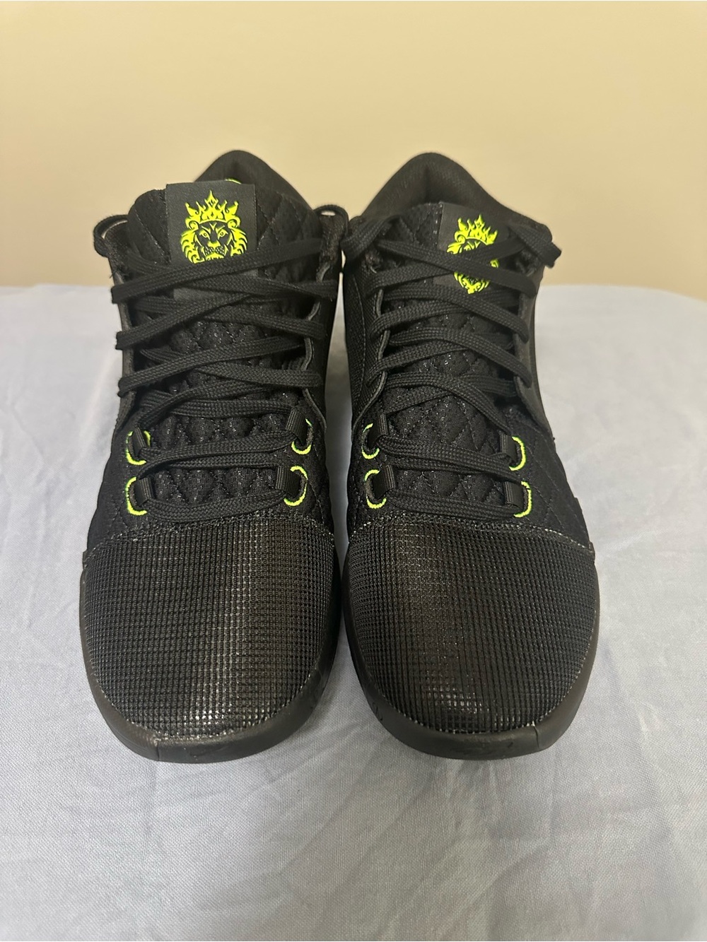 Nike Labron Athletic Shoes with Neon Green Accents